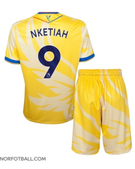 Billige Fotballdrakt Crystal Palace Eddie Nketiah #9 Replika Bortedraktsett Barn 2024-25 Kortermet (med bukser)